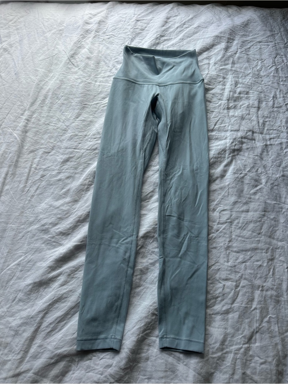 Golden Aritzia Light Blue High-Waist Leggings